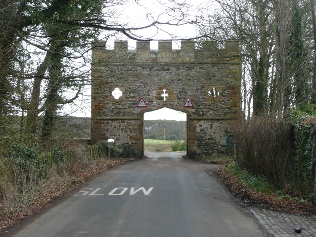 Gateway near Craster Tower