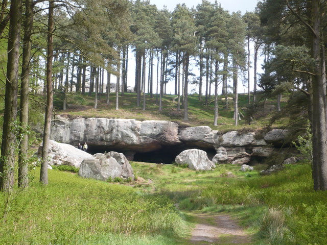 St. Cuthbert's Cave, nr Holburn