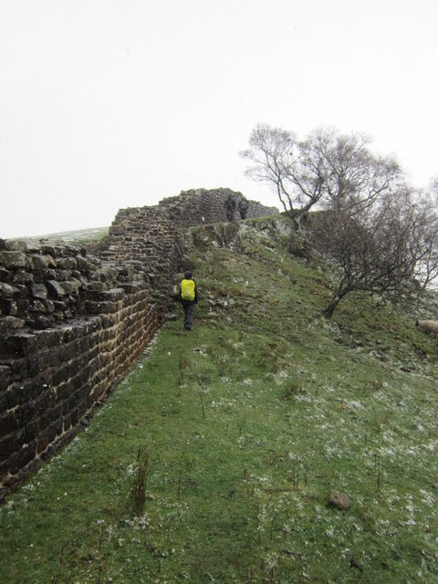 Hadrian's Wall at Walltown Crags