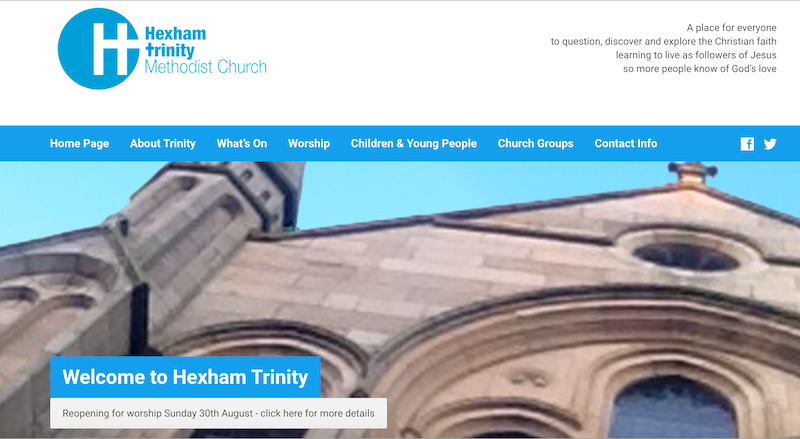 Trinity Methodist Church Hexham Co Curate